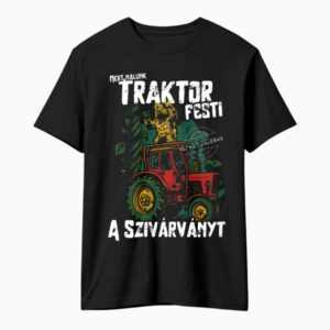Traktor festi a szivárványt póló